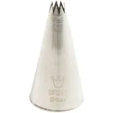 Насадка кондитерская «Открытая звезда» (9 зубцов) сталь нерж. D=25/6,H=45мм стальной