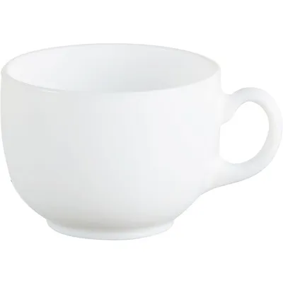 Чашка чайная «Эволюшнс Уайт» стекло 220мл D=108,H=62мм белый, изображение 3