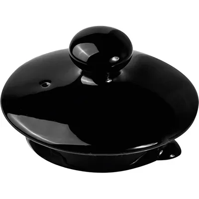 Крышка для чайника «Кунстверк» фарфор 0,5л D=7,H=5см черный