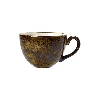 Чашка чайная «Крафт» фарфор 340мл  D=10,H=7,L=13см коричнев. «Craft Brown» ,L=13см