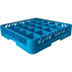 Кассета для бокалов «Проотель» 25 ячеек Dmax=89,Hmax=80мм полипроп. ,H=10,L=50,B=50см голуб.