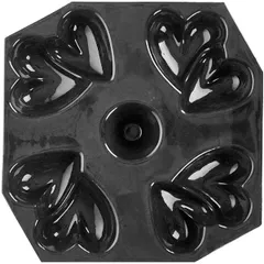 Форма кондитерская «Два сердца»[4шт] силикон,стеклопласт. ,H=35,L=120,B=113мм