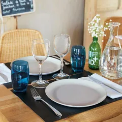 Тарелка «Эволюшнс Гранит» мелкая стекло D=25см серый, изображение 3