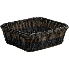 Wicker basket “Frames”  polyprop. , H=11, L=32.5, B=26.5 cm  black oak