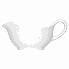 Sauce boat “Bonn” porcelain 200ml D=160,H=74mm white