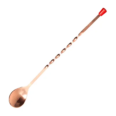 Ложка барная «Пробар» сталь нерж. ,L=28,B=3см медный