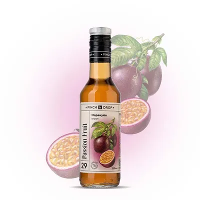 Сироп «Маракуйя» Pinch&Drop стекло 250мл D=54,H=202мм, Состояние товара: Новый, Вкус: Маракуйя, Материал: Стекло, Объем по данным поставщика (мл): 250