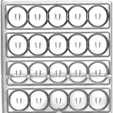 Форма для шоколада «Батончик со сферами»[8шт] пластик ,H=14,L=275/117,B=25мм