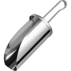 Flour scoop  stainless steel  1 l , L=32.5, B=10.5 cm  silver.