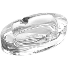 Ashtray “Rhombus” glass ,H=27,L=126,B=73mm clear.