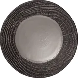 Тарелка «Арборесценс» мелкая фарфор D=265,H=30мм черный,серый