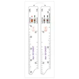 Линейка барная «Lamonica» 0,5, 0,7, 0,85 л пластик ,L=28,B=2см белый