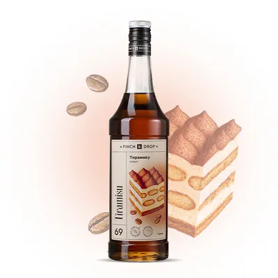 Сироп «Тирамису» Pinch&Drop стекло 1л D=85,H=330мм, Состояние товара: Новый, Вкус: Тирамису, Материал: Стекло, Объем по данным поставщика (мл): 1000