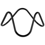 Подставка фуршетная «Вэйв» металл,пластик D=200,H=95мм черный