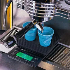 Весы для кофе электронные с таймером (до 3 кг с точностью до 0,1 г) пластик ,H=30,L=195,B=125мм черн, изображение 3