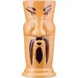 Glass for cocktails “Tiki” ceramics 350ml D=65,H=152mm brown,black