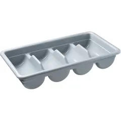 Органайзер для столовых приборов 4 отделения полипроп. ,H=10,L=52,B=29см серый