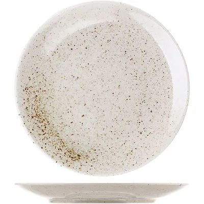 Тарелка «Лайфстиль» мелкая фарфор D=24см песочн., Цвет: Песочный, Диаметр (мм): 240