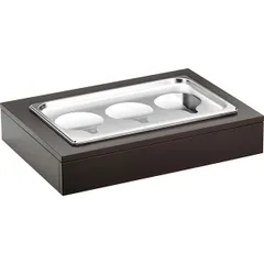 Станция буфетная для охлаждения «Буфет» на 3 кувшина сталь нерж.,мдф ,H=12,2,L=46,B=64см венге