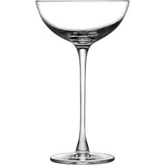 Champagne saucer “Hepburn”  chrome glass  195 ml  D=10.1, H=17cm  clear.