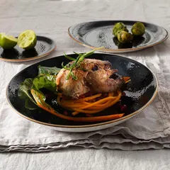 Салатник «Крафт лакрица» фарфор 0,65л D=21,5см черный, изображение 2