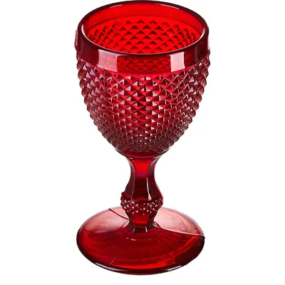 Бокал для вина «Бикос» стекло 280мл D=88,H=170мм красный, Цвет: Красный, Объем по данным поставщика (мл): 280, изображение 2