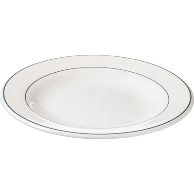 Тарелка «Рисепшн» пирожковая стекло D=155,H=15мм слон.кость,серый, изображение 2
