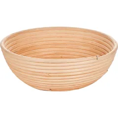 Basket for proofing dough, round, 2.0 kg  rattan  D=260, H=95mm  beige.