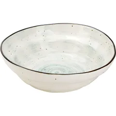 Salad bowl “Pastoral”  porcelain  1.2 l  D=22, H=7 cm  green.