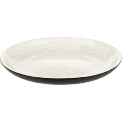 Тарелка «День и ночь» плоская без полей керамика D=25см белый,черный, изображение 2