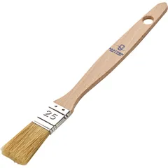 Pastry brush  wood, natural bristles , L=230, B=25mm  beige, metal.