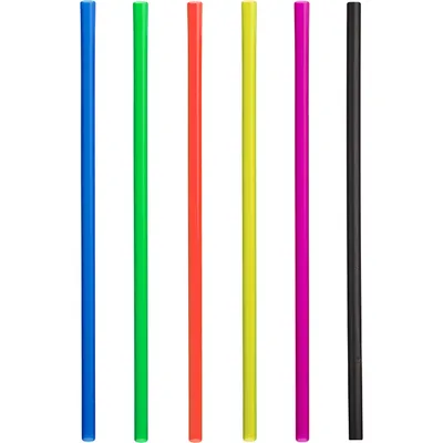 Трубочки без сгиба[100шт] полипроп. D=8,L=250мм разноцветн.