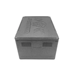 Термоконтейнер «Лайт» до 30 кг полипроп. 131л ,H=45,L=80,B=60см черный, изображение 4