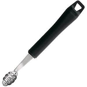 Нож-нуазетка «Овал фигурный» сталь,полипроп. D=27/20,H=15,L=190мм черный,металлич.