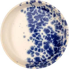 Deep plate “Phobos” ceramics D=180,H=45mm white,blue