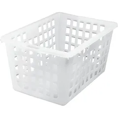 Container for storing bread, perforated  polyethylene  60 l , H=35, L=66, B=45 cm  white