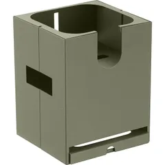 Base for hot drink dispenser stainless steel gray