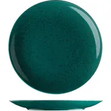 Тарелка «Лайфстиль» мелкая фарфор D=24см бирюз.