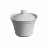 Сахарница «Нью Граффити» фарфор 200мл ,H=10см белый