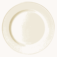 “Ivory” serving plate  porcelain  250 ml  D=30, H=3cm  ivory