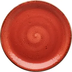 Plate “Craft Terracotta” small  porcelain  D=200, H=15mm  terracotta