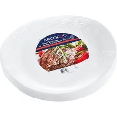 Тарелка «Эволюшнс Солюшн» для стейка стекло ,L=30,B=26см белый, изображение 4