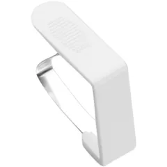 Зажим для скатерти пластик,нерж. ,L=46,B=51мм белый,серебрян., изображение 2