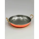 Gibco Сковорода 23х4,5 см с двумя ручками "Бином", медная с нержавеющей сталью, полированная