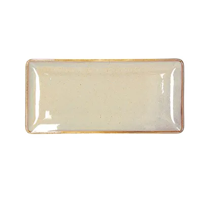 Блюдо для суши «Джап Нью Браун» керамика ,L=28,B=13,5см бежев.