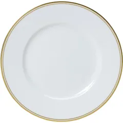 Тарелка «Беништ Голд» кост.фарф. D=22см белый,золотой