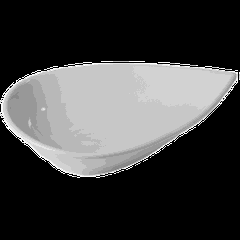 Салатник «Бистро» капля фарфор 300мл D=200,H=46,L=200,B=120мм белый