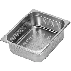 Gastronorm container (1/1) perforated. bottom stainless steel ,H=40,L=530,B=325mm metal.