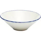 Salad bowl “Blue Dapple”  porcelain  D=11cm  white, blue