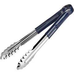 Universal tongs “Prootel” blue handle  stainless steel, polyvinyl chloride , L=30, B=4cm  metallic, blue